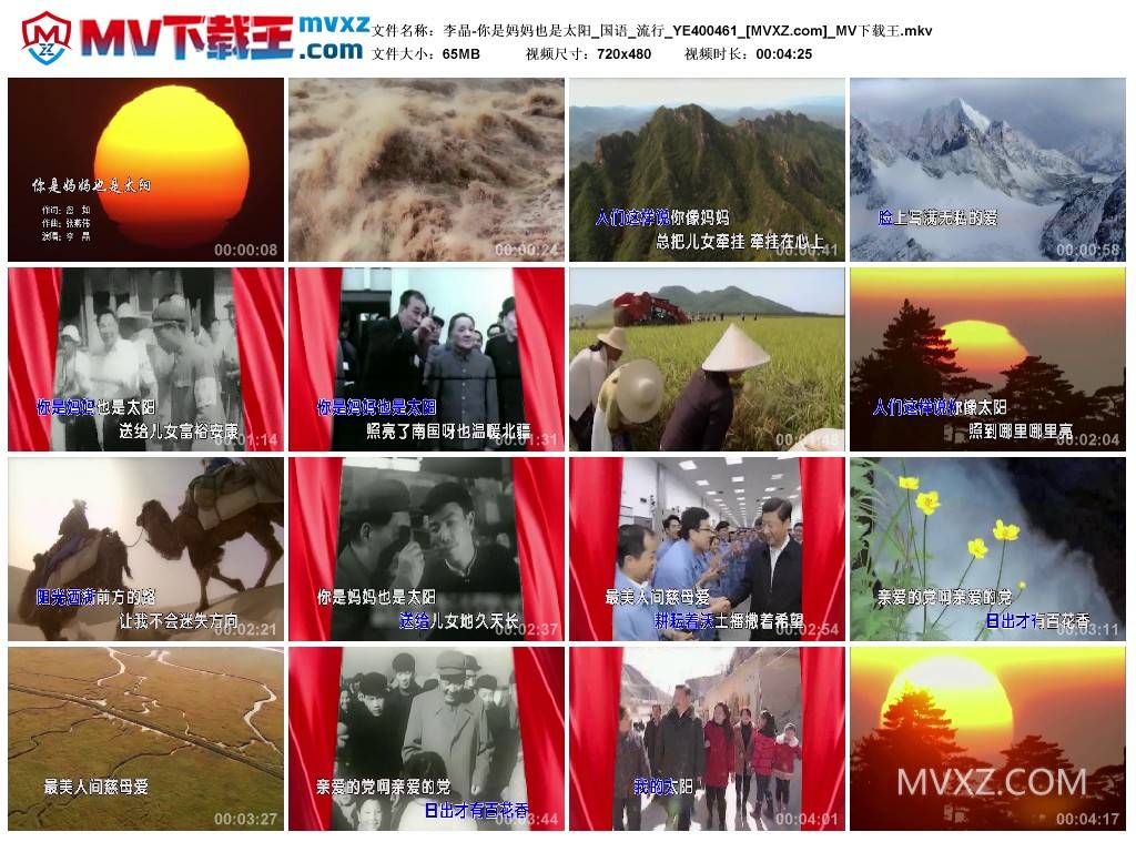 李晶-你是妈妈也是太阳_国语_流行_YE400461